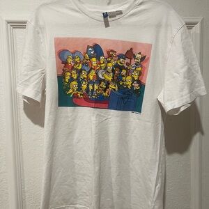 The Simpson White T-Shirt with Cartoon Print